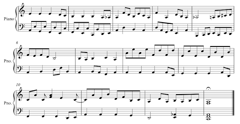 happy new year musicsheet